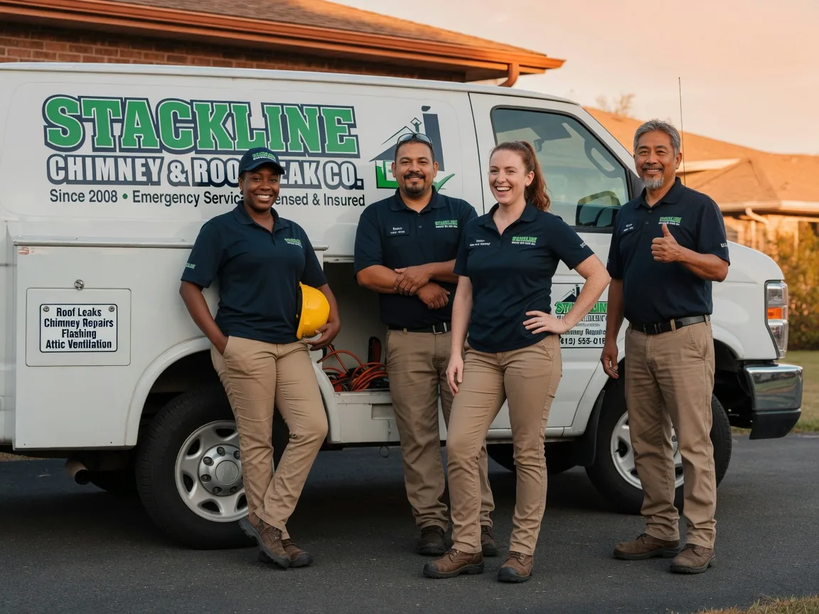 Chimney flashing repair company in Elkhart, TX